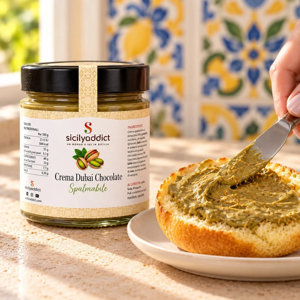 SicilyAddict Dubai Crema Pistacchio Kataifi croccante