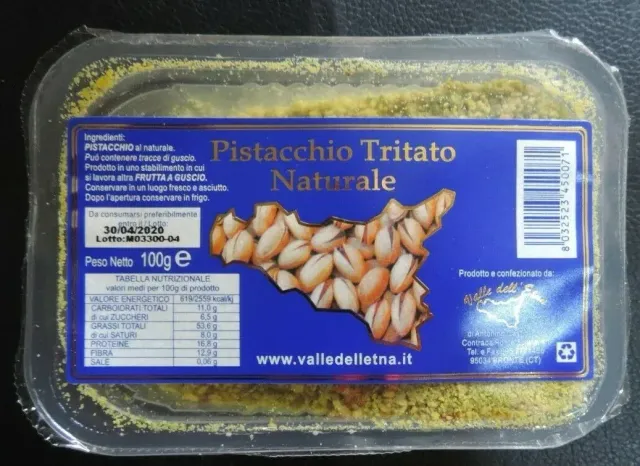 Valle dell'Etna Pistacchio Tritato Naturale 100 g siciliano