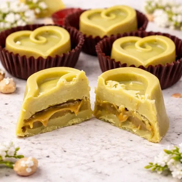 SicilyAddict Baci di l'Etna Cioccolatini Ripieni al Pistacchio 9 pezzi 90g