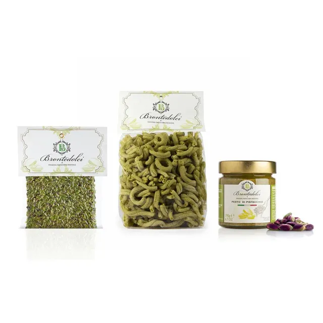 Bronte Dolci Box Pasta al Pistacchio con Pesto e Granella