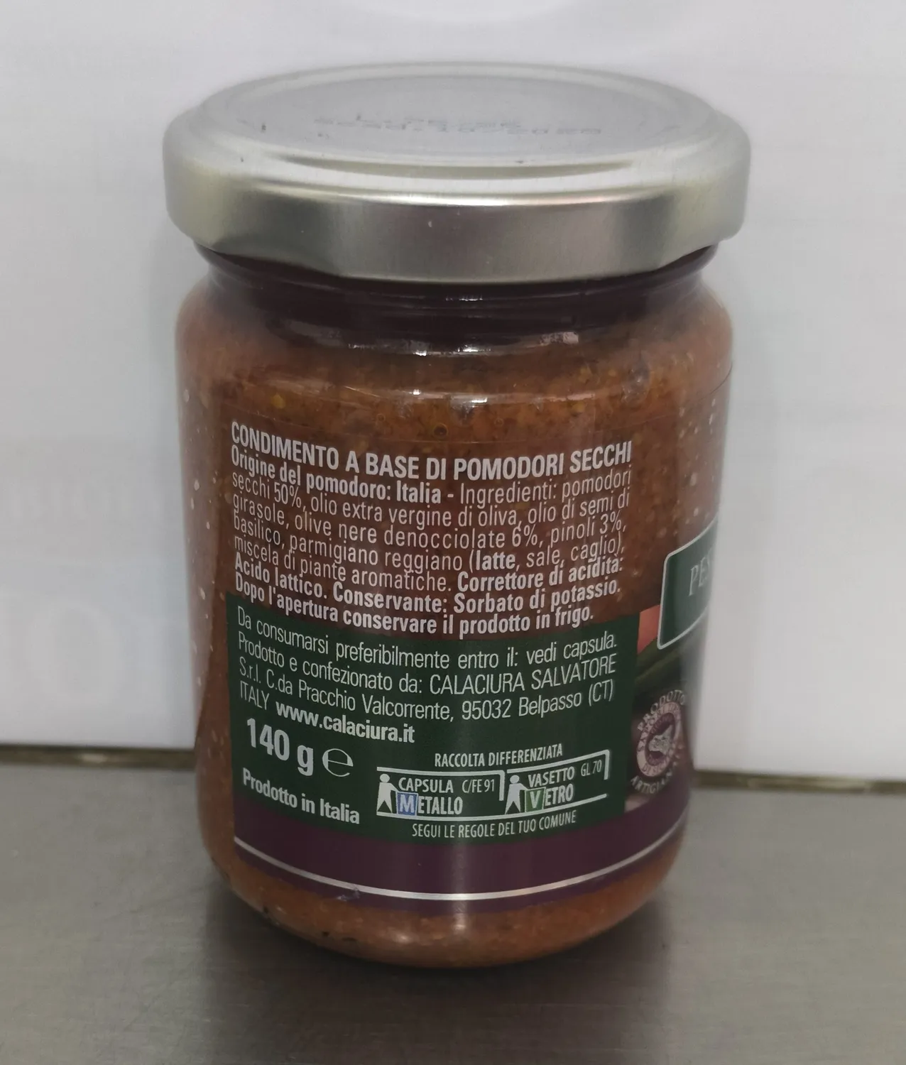 Sicilia che Gusto Pesto di Pomodori Olive Nere 140 g