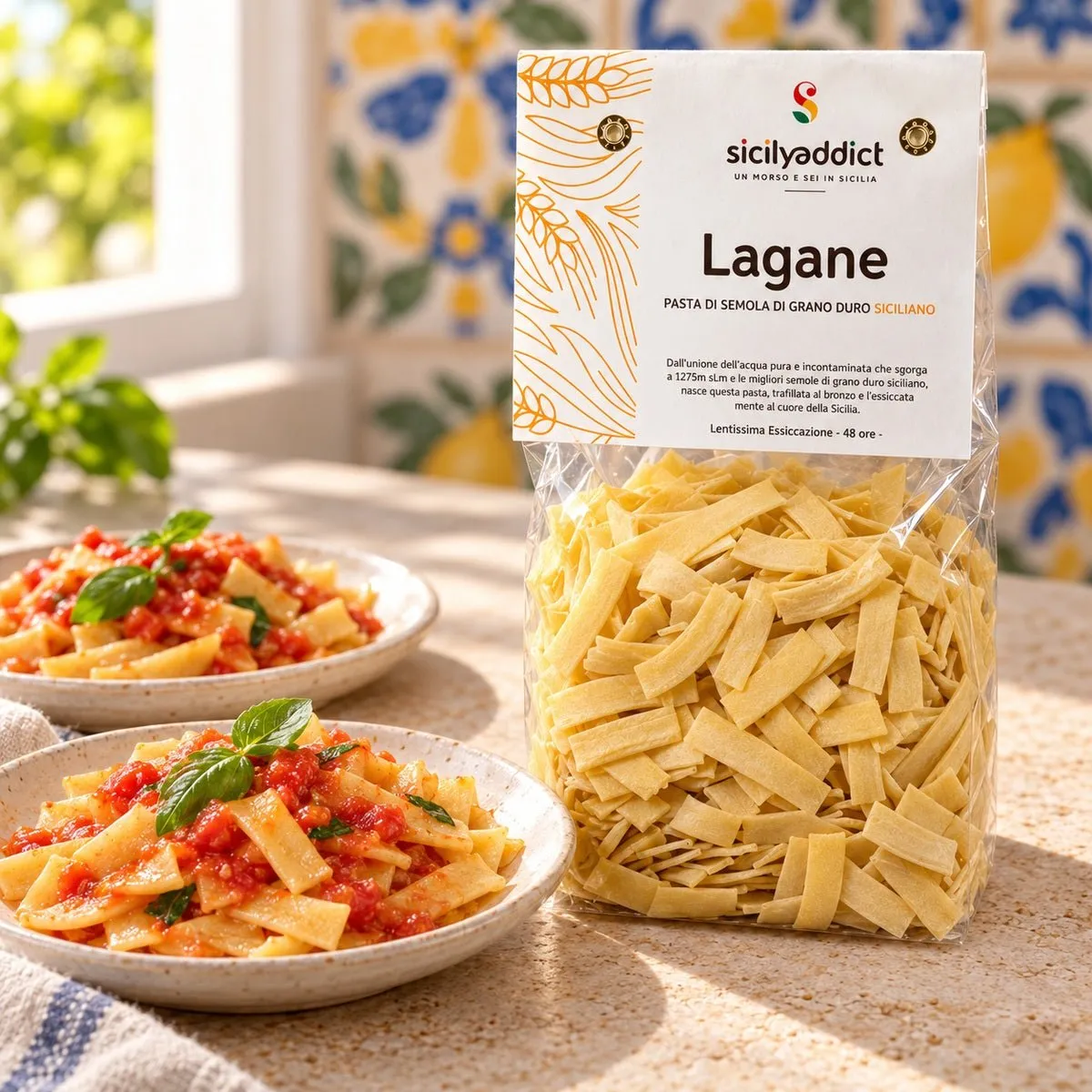SicilyAddict Lagane Artigianali pasta 500g grano siciliano