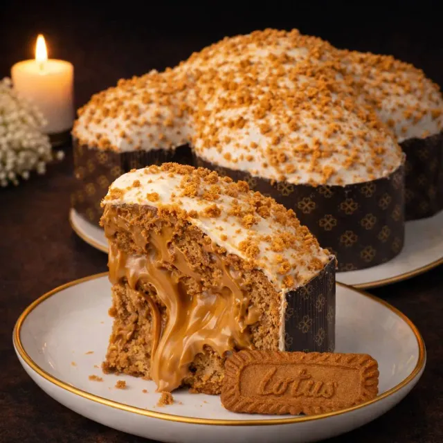 SicilyAddict Ciokolotus colomba artigianale al biscotto Lotus