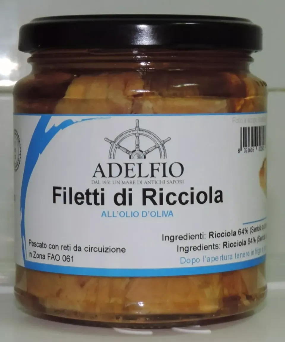 Sicilia che Gusto Filetti di ricciola all’olio di oliva 300 g