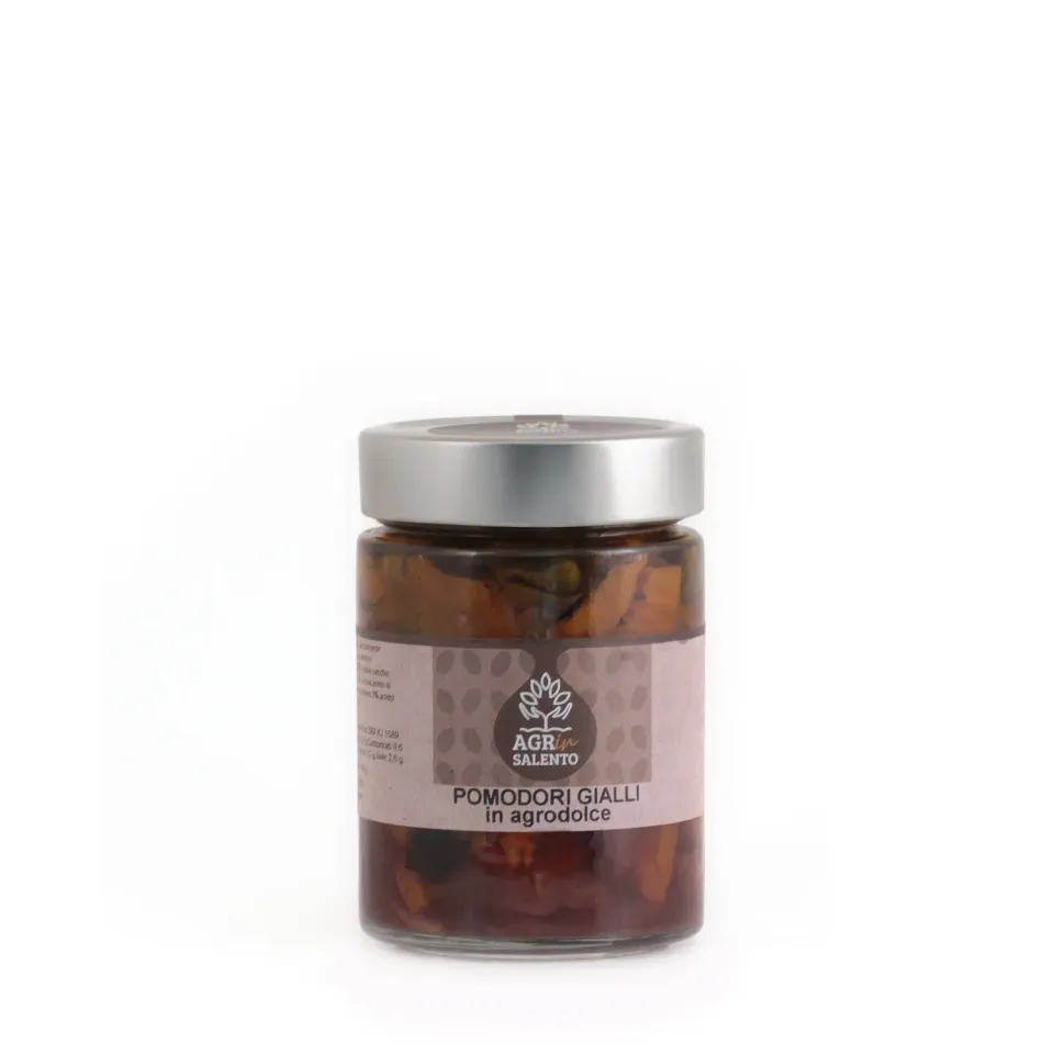 Agrinsalento Agrodolce Pomodori Secchi Gialli sottolio