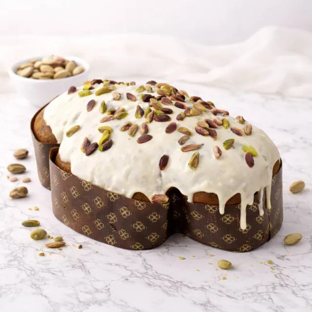 SicilyAddict Colomba Pistacchio Cioccolato Bianco 1kg Pasqua