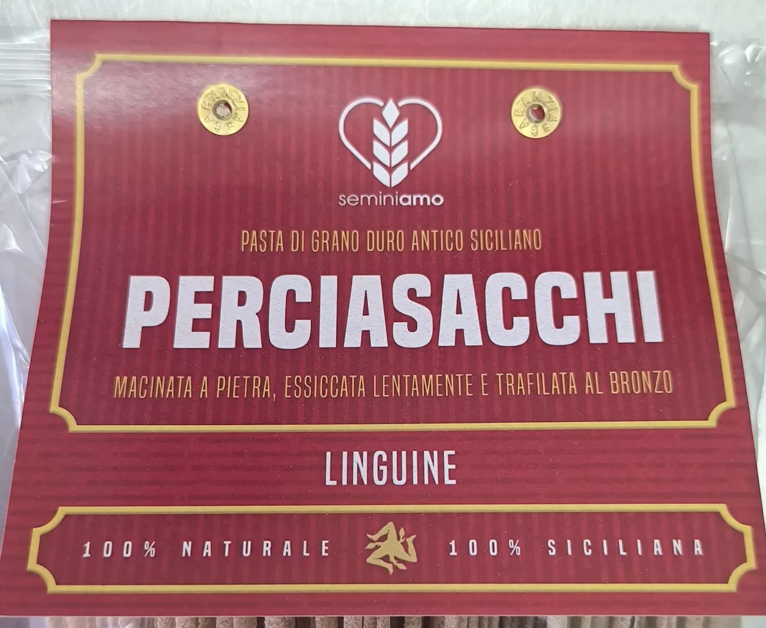 Sicilia che Gusto Perciasacchi Linguine pasta 500 g integrale