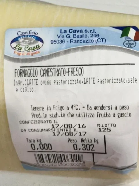 Sicilia che Gusto Canestrato formaggio pecorino fresco