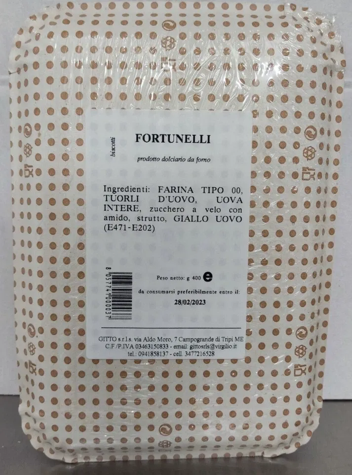 Sicilia che Gusto Fortunelli Biscotti Artigianali 400 g