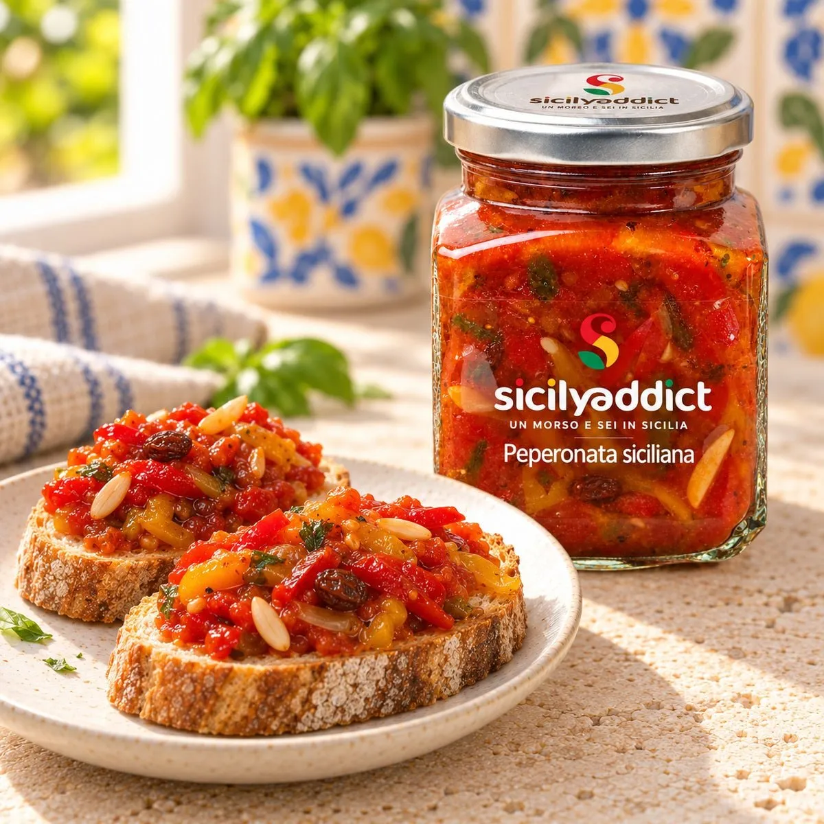 SicilyAddict Peperonata siciliana conserva 280g