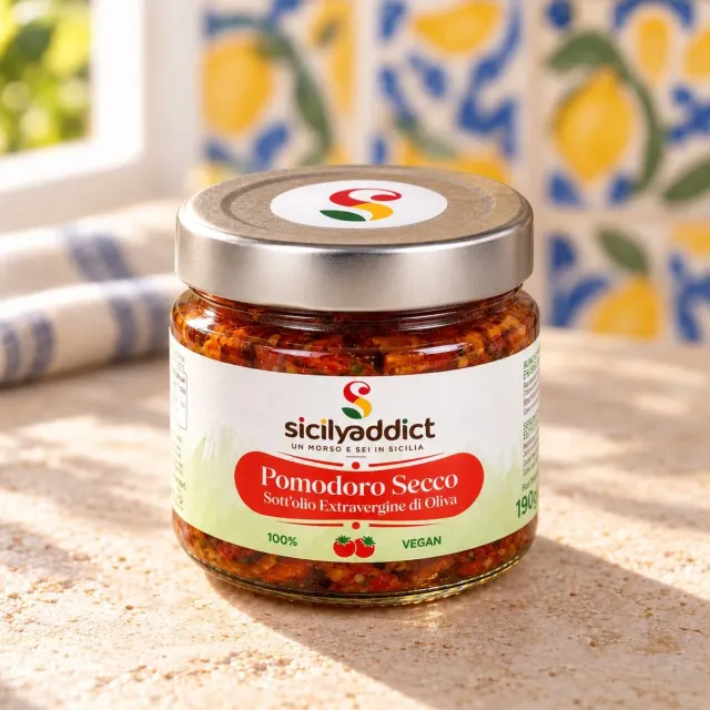 SicilyAddict Pomodoro Ciliegino Secco Sottolio 190g