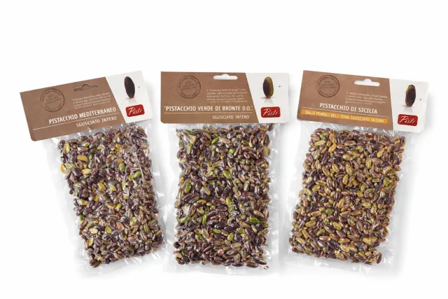Antichi Sapori dell'Etna Trio Verde cofanetto pistacchi 3x150g DOP