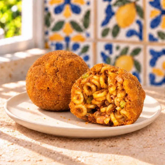 SicilyAddict Arancini agli Anelletti Siciliani con ragù