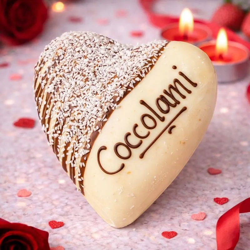 SicilyAddict Cuore di cioccolato con sac à poche