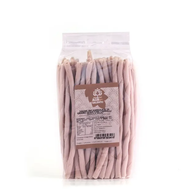 Agrinsalento Sagne incannulate con grano Senatore Cappelli pasta