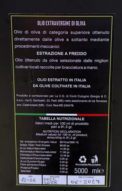 Sicilia che Gusto Tenuta Pietravera olio extravergine estrazione a freddo
