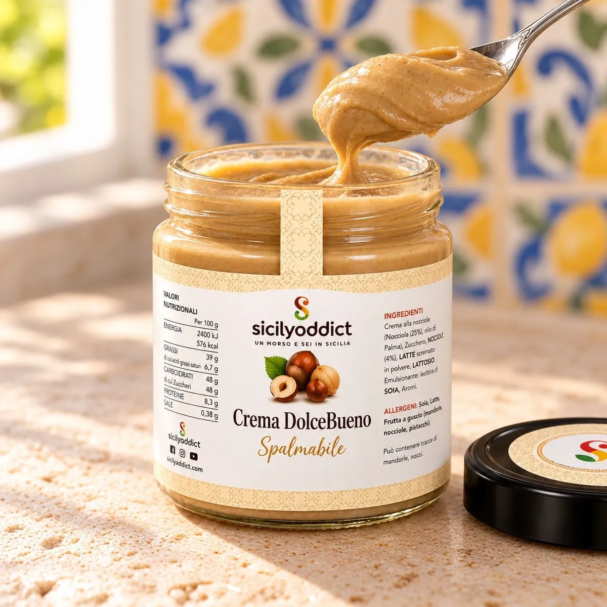 SicilyAddict crema di nocciole spalmabile