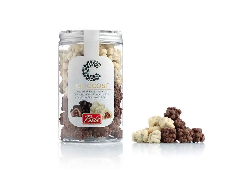 Antichi Sapori dell'Etna Quadrelli fichi secchi al cioccolato