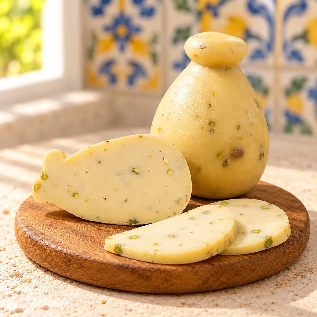 SicilyAddict Provola al Pistacchio Formaggio pasta tenera