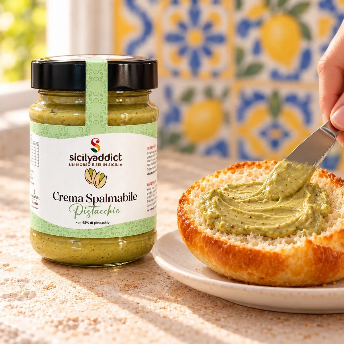 SicilyAddict Crema al pistacchio spalmabile