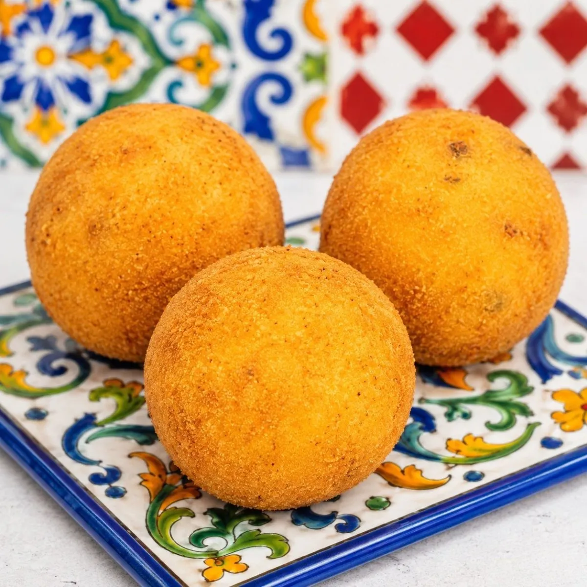 SicilyAddict Arancini al limone con mortadella e formaggio fresco
