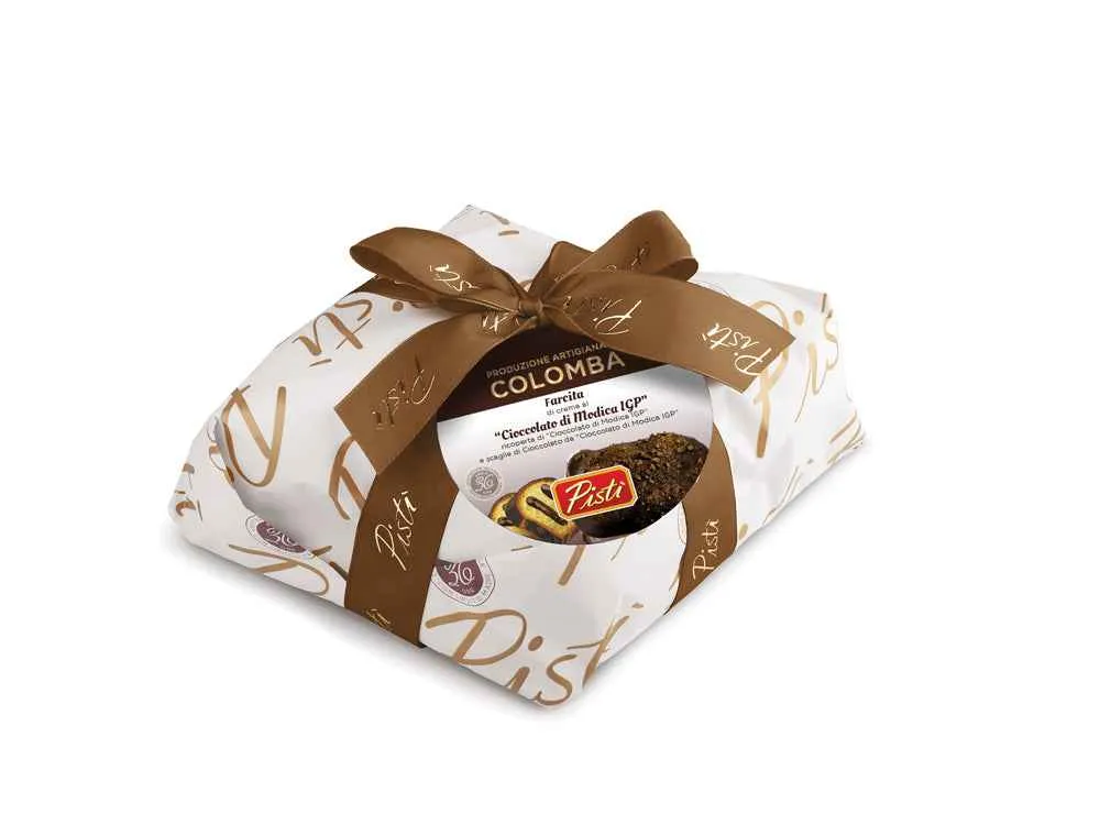 Antichi Sapori dell'Etna colomba pasquale farcita e ricoperta