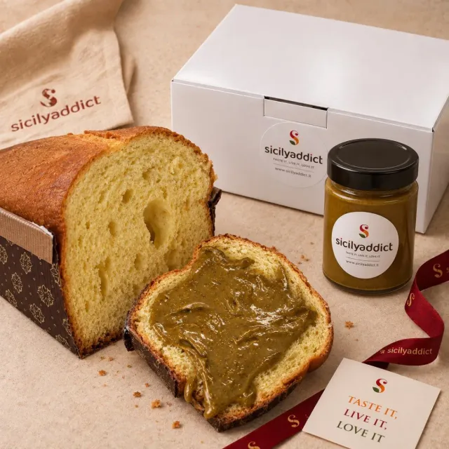SicilyAddict Pandolce Crema Pralinato 600g Lievito Madre
