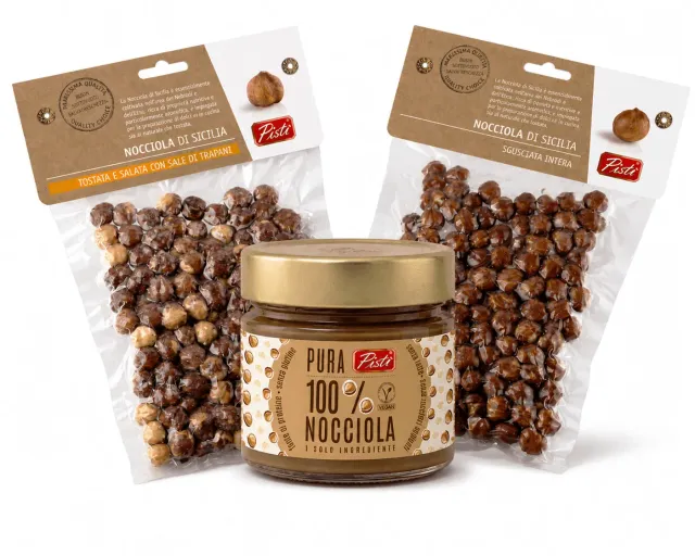 Antichi Sapori dell'Etna Tre Nocciole Confezione Nocciole Pura 100%