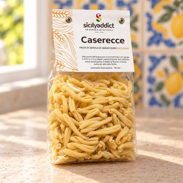 SicilyAddict Caserecce Grano Siciliano 500g Trafilate Bronzo