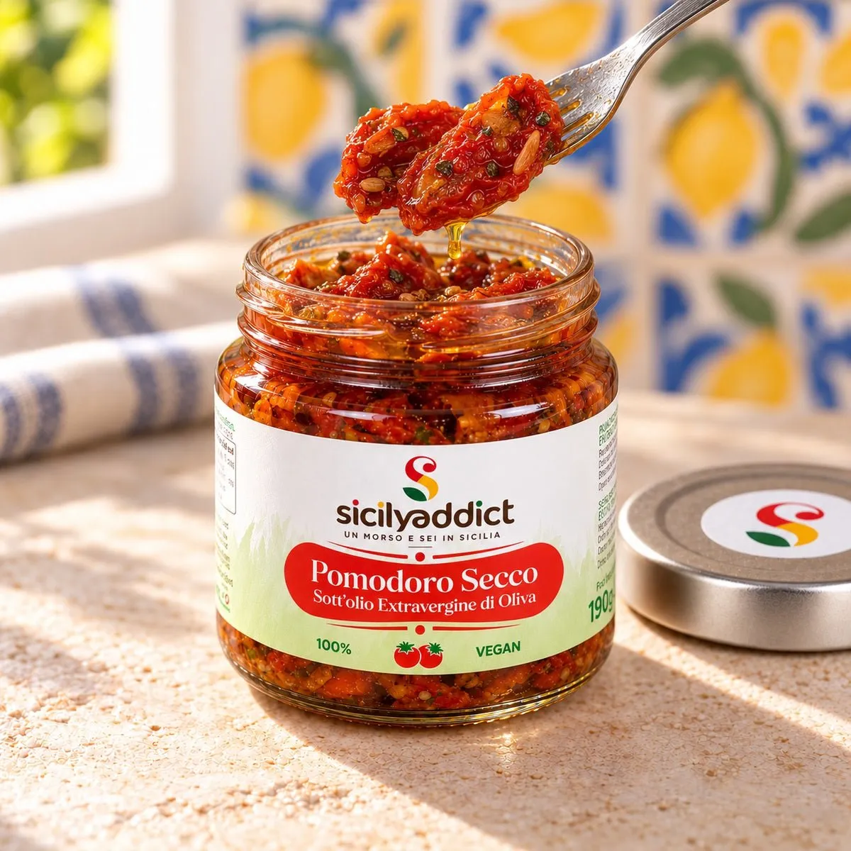 SicilyAddict Pomodoro Ciliegino Secco Sottolio 190g