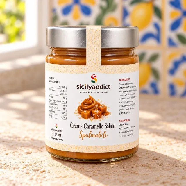 SicilyAddict crema spalmabile al caramello salato
