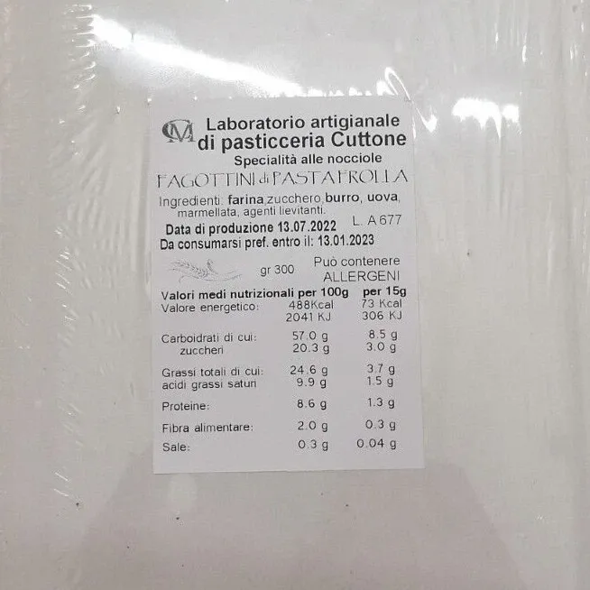Sicilia che Gusto Fagottini di pasta frolla biscotti 300 g marmellata