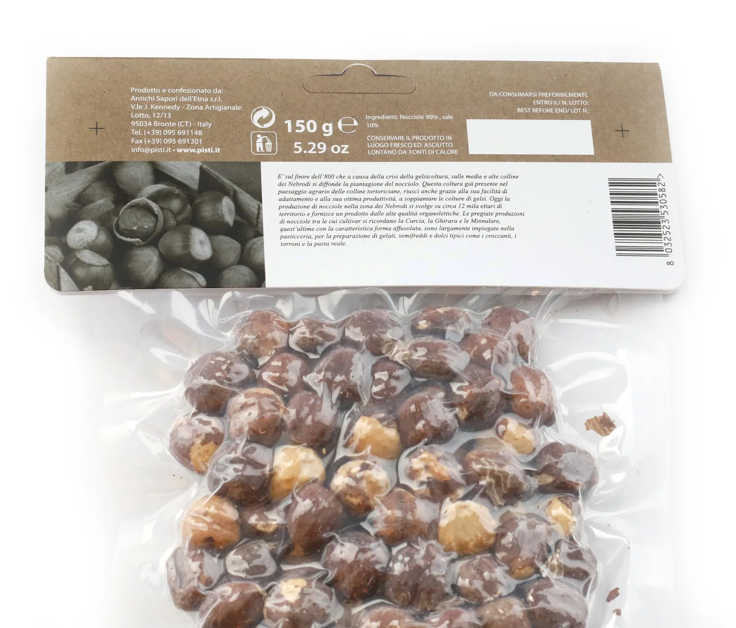 Antichi Sapori dell'Etna Duo di Nocciole Tostate e Salate