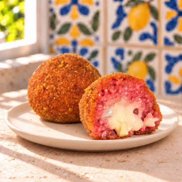 SicilyAddict Arancini Quattro Formaggi Barbabietola 4x200g