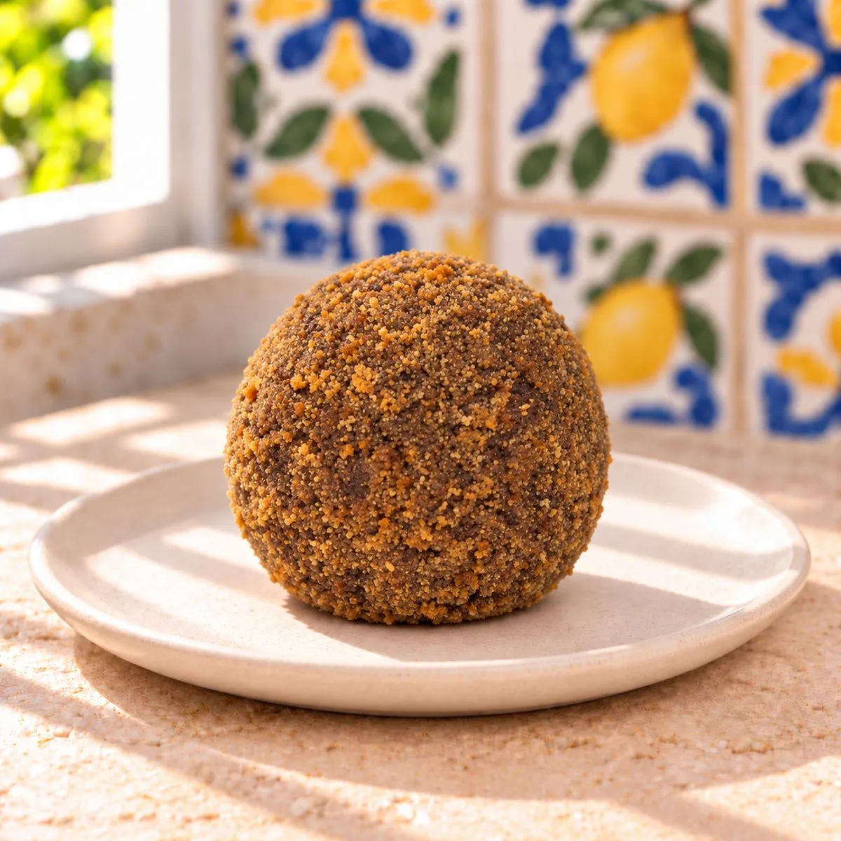 SicilyAddict Arancini dolci al cioccolato e pistacchio fritti