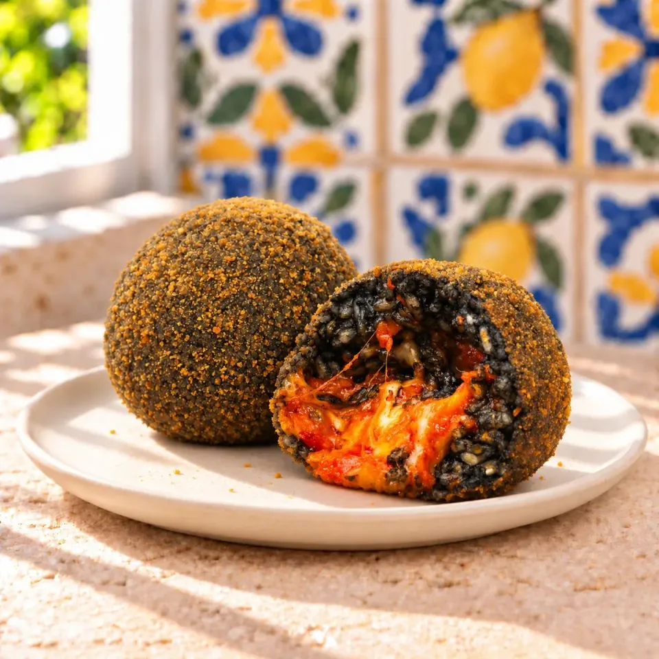 SicilyAddict Arancini alla Nduja U' Calabrisi