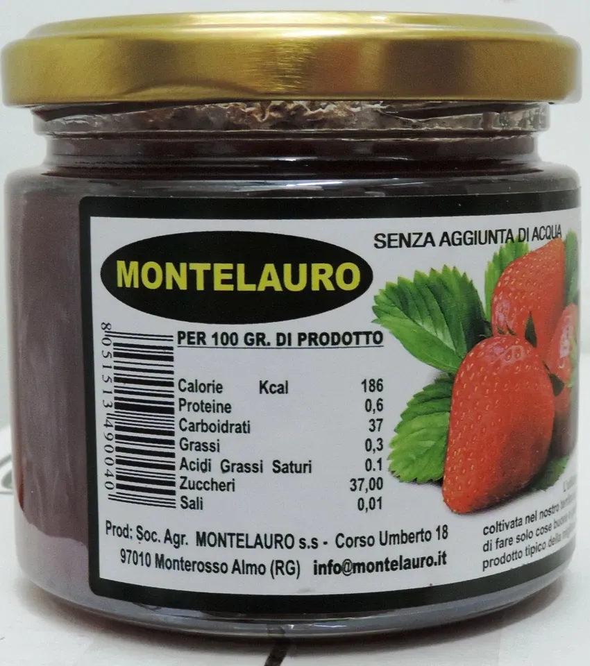 Sicilia che Gusto Confettura Extra di Fragole 220 g