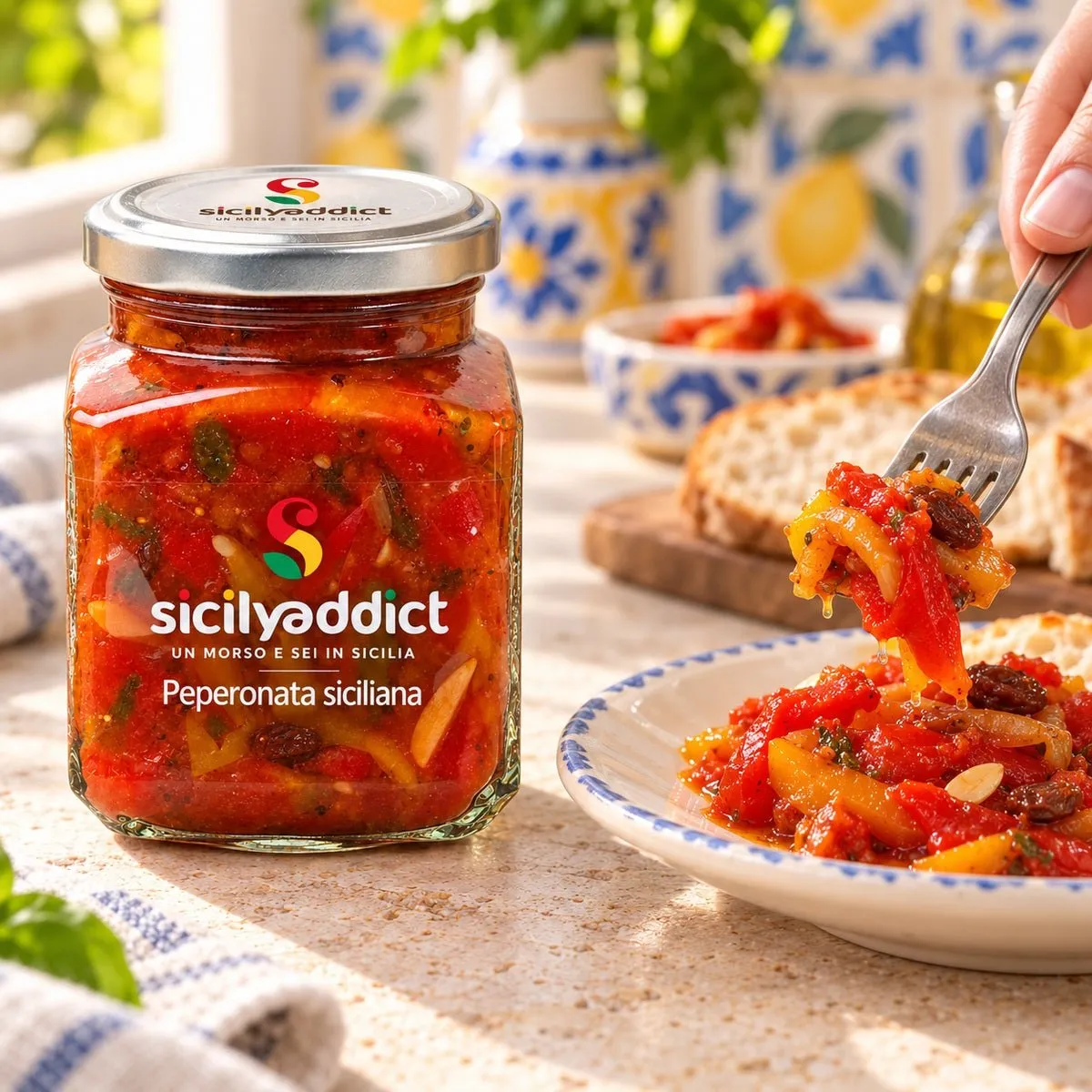 SicilyAddict Peperonata siciliana conserva 280g
