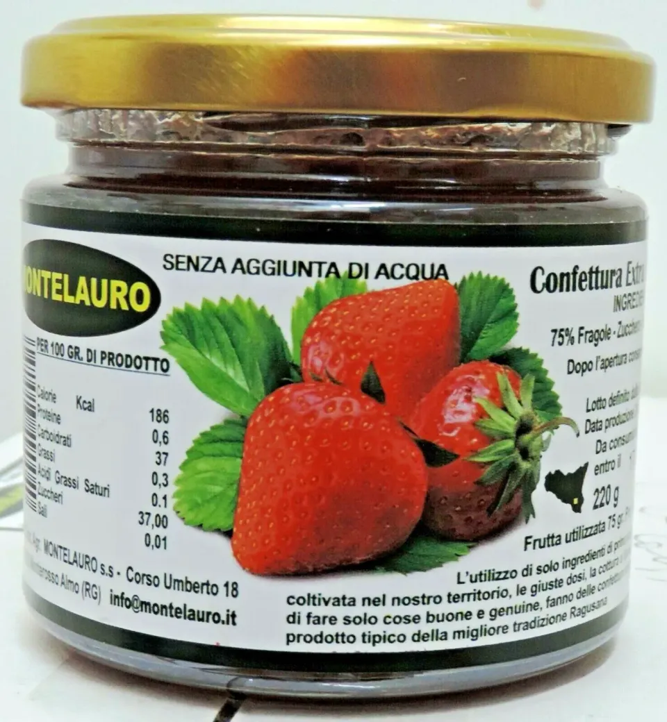 Sicilia che Gusto Confettura Extra di Fragole 220 g