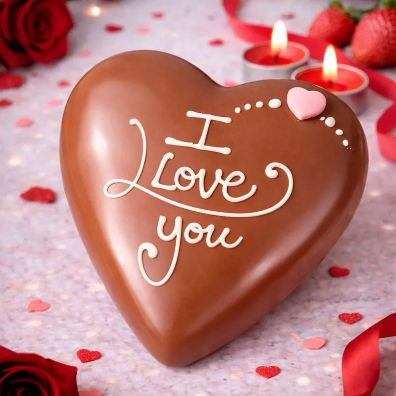 SicilyAddict Cuore di cioccolato con sac à poche