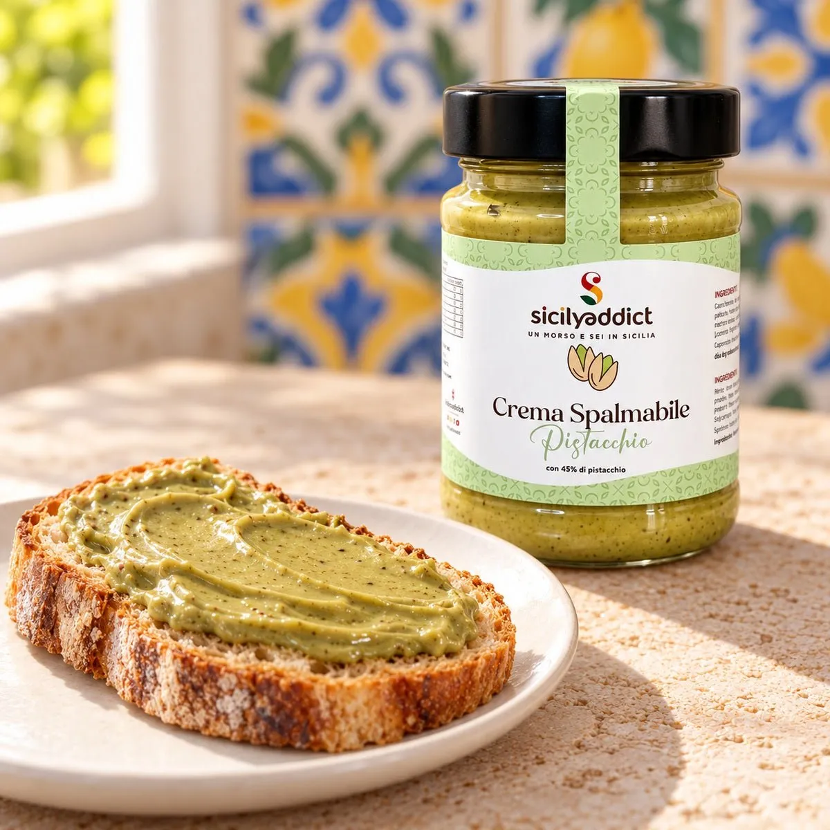 SicilyAddict Crema al pistacchio spalmabile