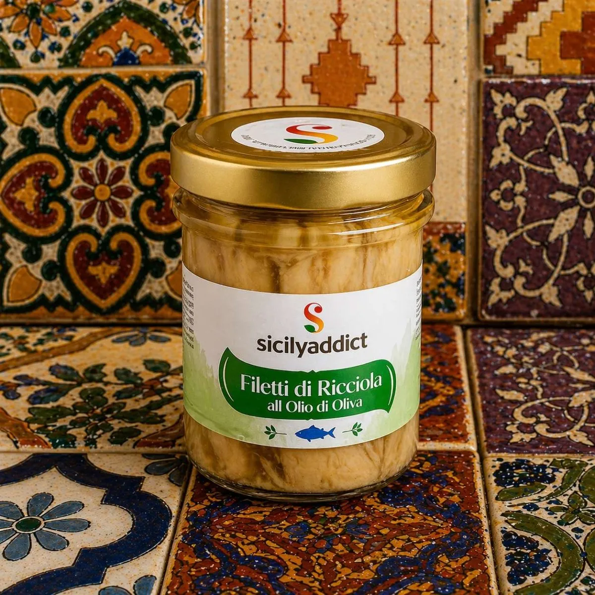 SicilyAddict Filetti Ricciola Olio Oliva 200g Artigianali