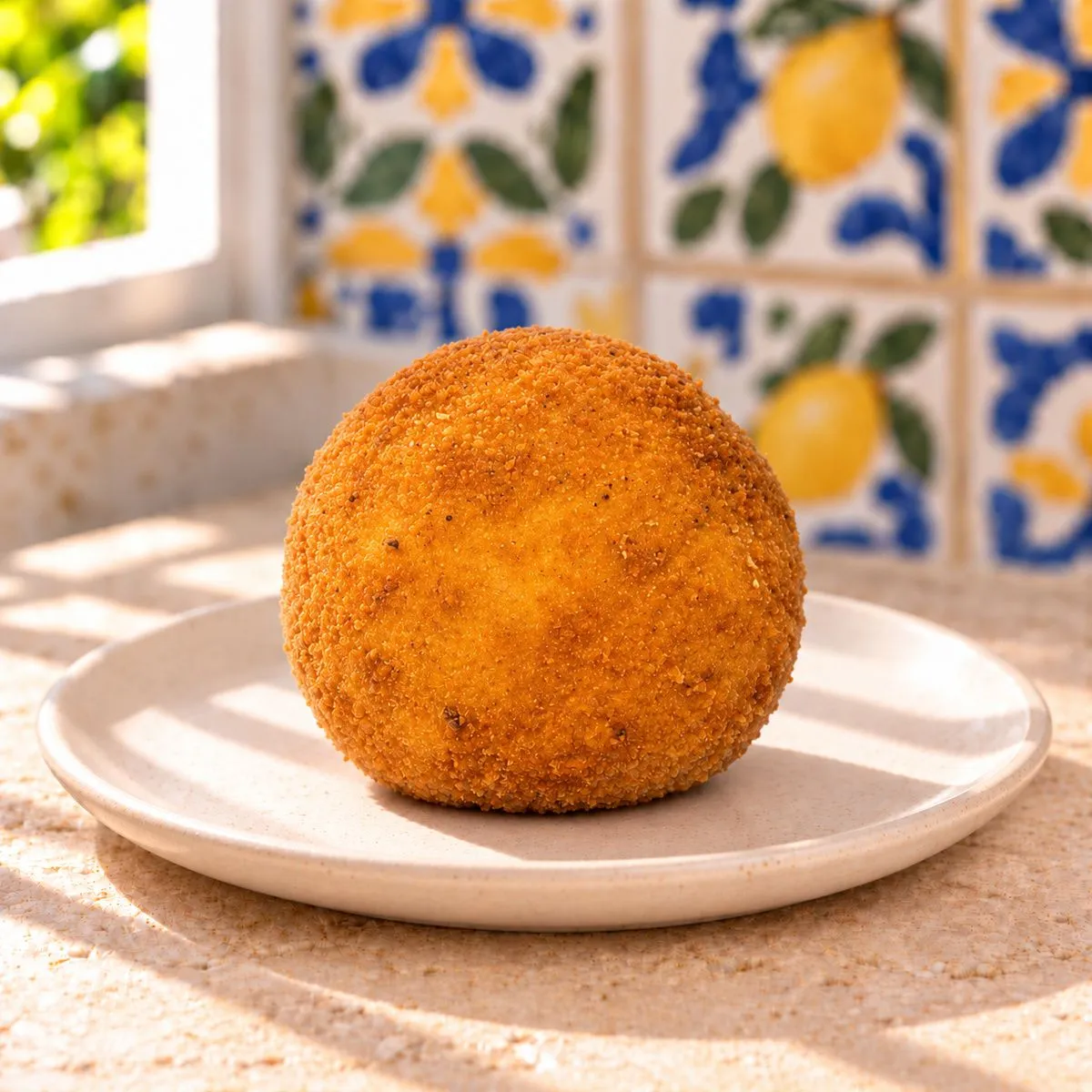 SicilyAddict Arancini al limone con mortadella e formaggio fresco