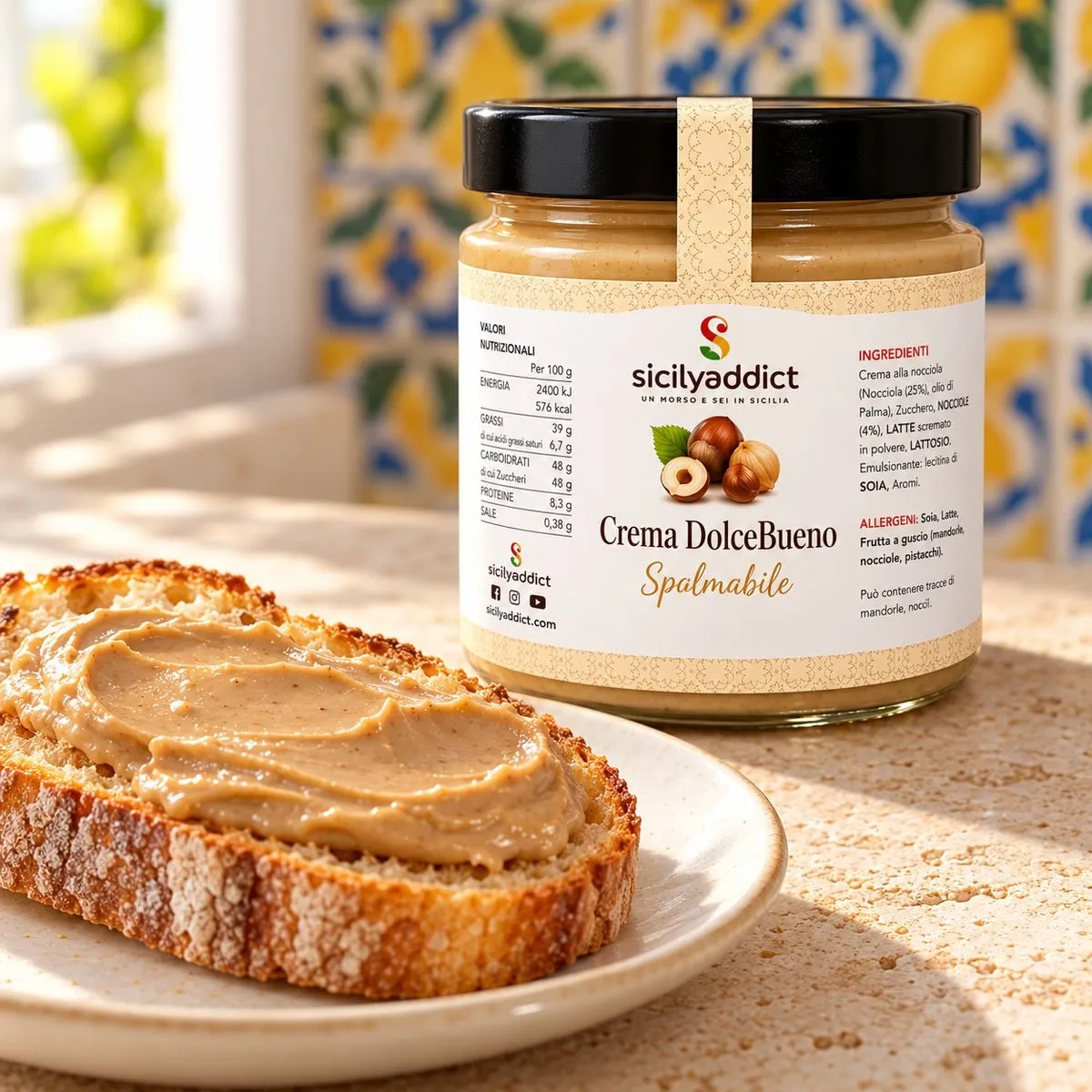 SicilyAddict crema di nocciole spalmabile