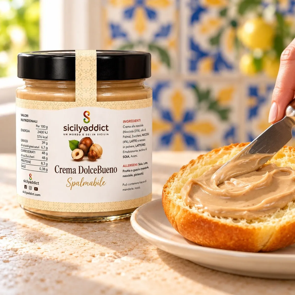 SicilyAddict crema di nocciole spalmabile
