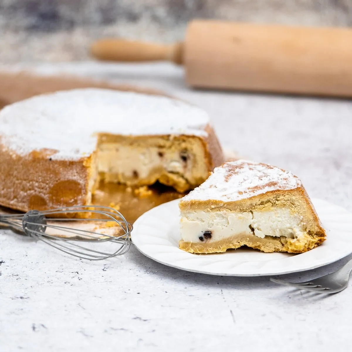 SicilyAddict Cassata siciliana al forno 900 g torta alla ricotta