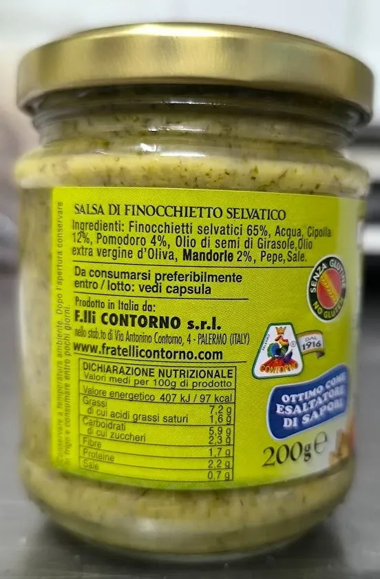 Sicilia che Gusto Gjafar Salsa Finocchietto 200 g