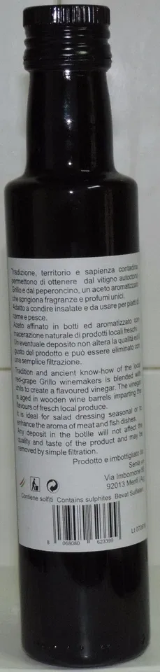 Sicilia che Gusto Grillo Aceto Aromatizzato 25 cl