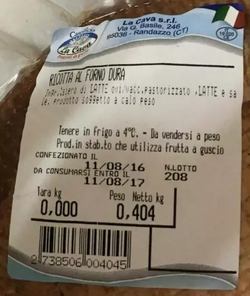 Sicilia che Gusto Ricotta al Forno Formaggio ovino
