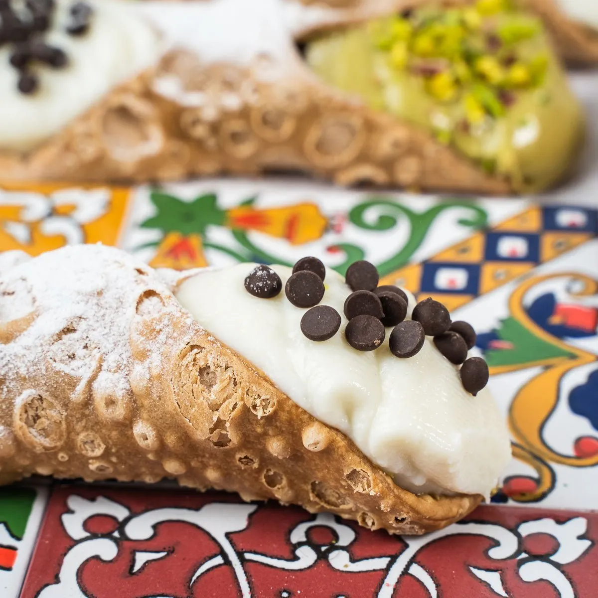 SicilyAddict Kit cannoli con ricotta e crema di pistacchio 10 pezzi